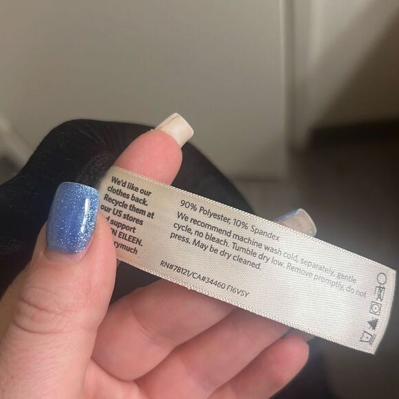 ✨EILEEN FISHER Velvet Ankle Sz Small Leggings✨ - Picture 6 of 6